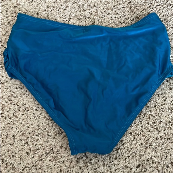 Teal bathing suit bottoms - Picture 2 of 3